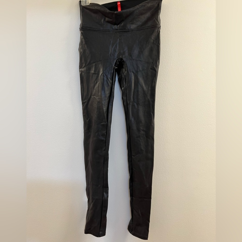 Spanx Faux Leather Leggings in Black - Picture 5 of 14